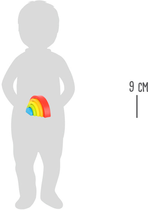 Holzbausteine „Regenbogen“ – kreatives Bauset aus Holz