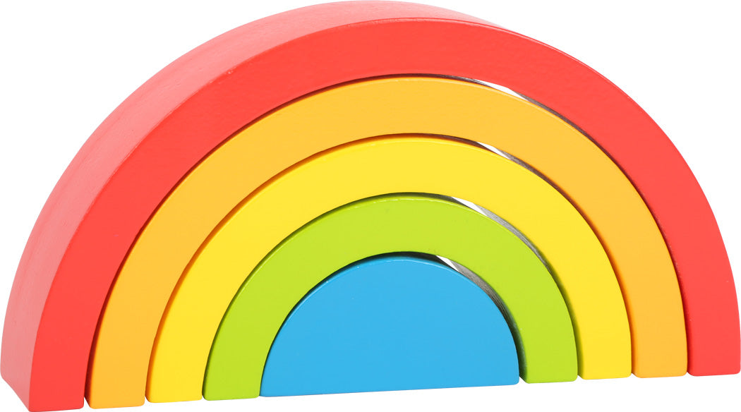 Holzbausteine „Regenbogen“ – kreatives Bauset aus Holz