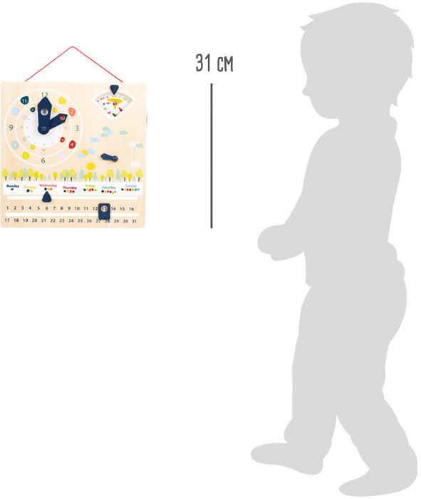 Lernuhr mit Kalender "Educate"