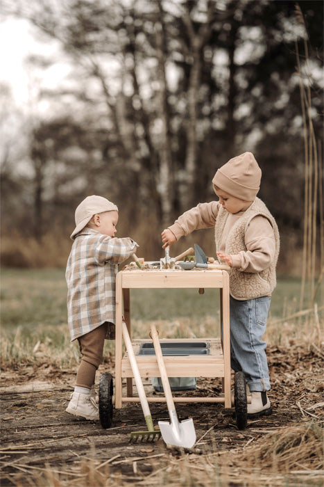 Gartenwerkzeug-Set aus Holz – 4-teiliges Spielset für kleine Gärtner