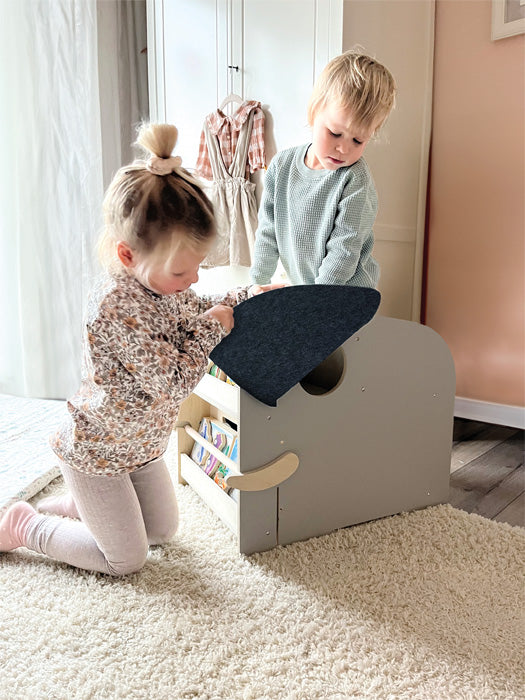 Spielzeugbox mit Sitz & Rollen „Elefant – Wildlife“