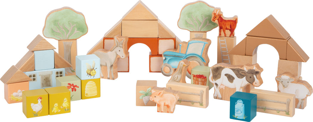Holzbausteine „Farm Buddies“ – tierischer Bauspaß für kleine Entdecker