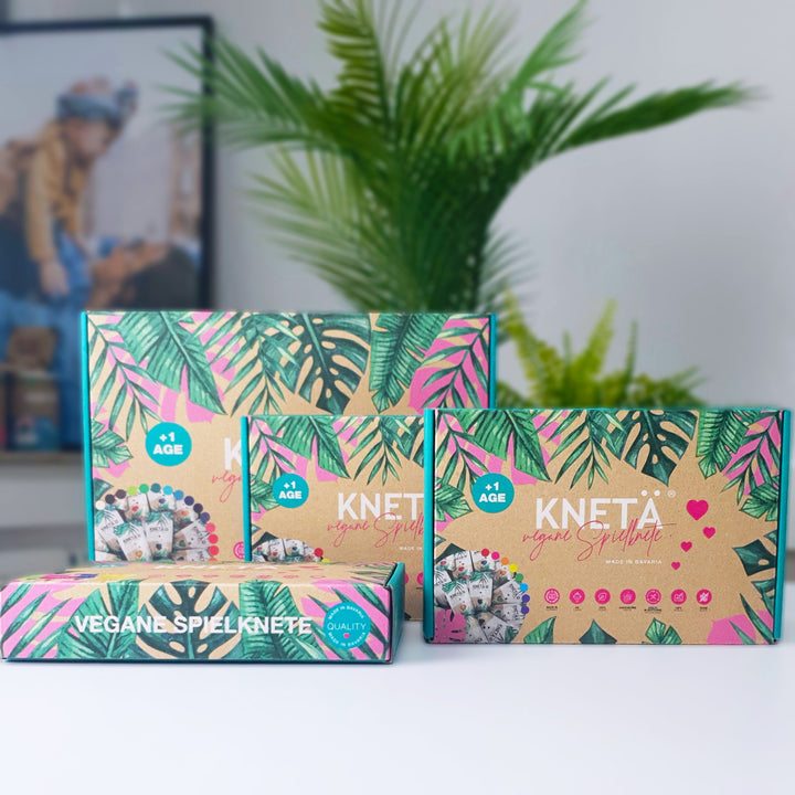 KNETÄ - 18er BAG-SET 18×50 g – bunte Knetwelt für kreatives Spielen