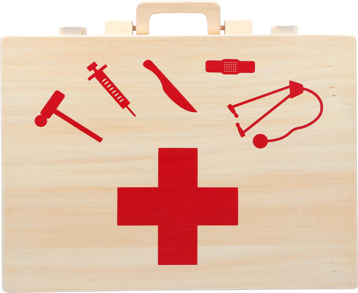 Arztkoffer „Natur“ aus Holz – klassisches Rollenspiel für kleine Mediziner