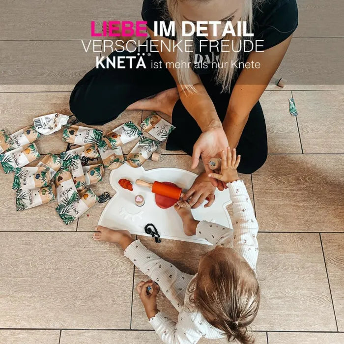 KNETÄ 4er BAG-SET Frühling – bunter Knetspaß mit kreativen Bastelideen