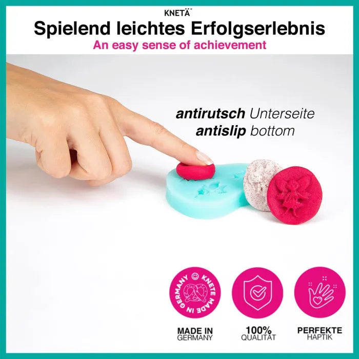 KNETÄ 4er Knete-Dosen-Set Feenzauber – magische Knetabenteuer voller Fantasie