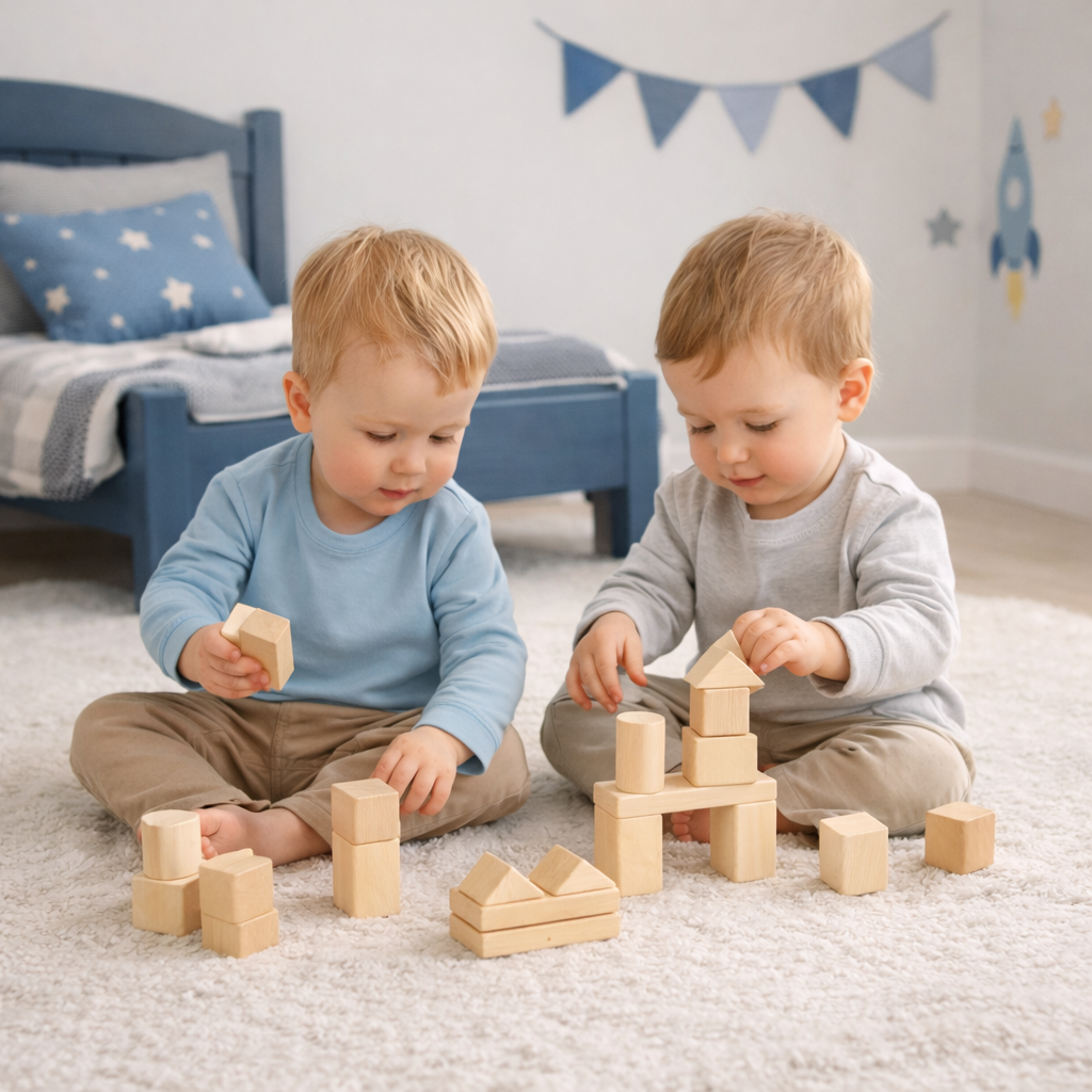 Holzbausteine Natur – 100 Teile für grenzenlose Kreativität