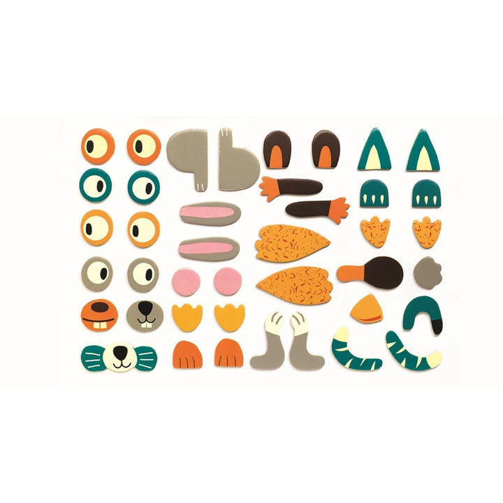 Djeco Holz-Magnete „Animo“ – magnetischer Spielspaß mit Tiermotiven