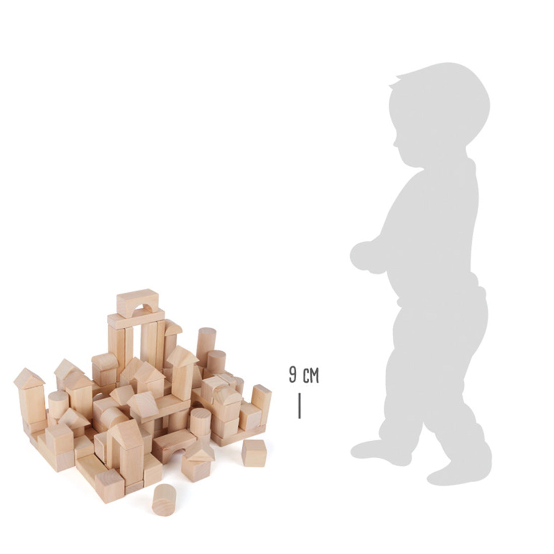 Holzbausteine Natur – 100 Teile für grenzenlose Kreativität