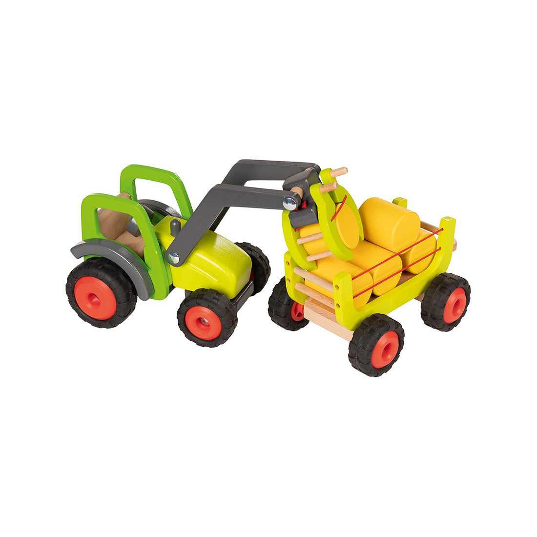 Frontlader mit Heuwagen