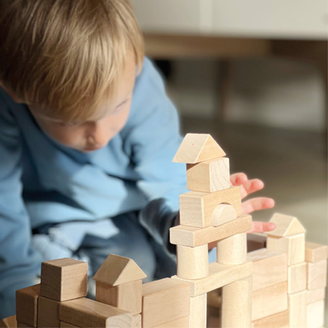 Holzbausteine Natur – 100 Teile für grenzenlose Kreativität