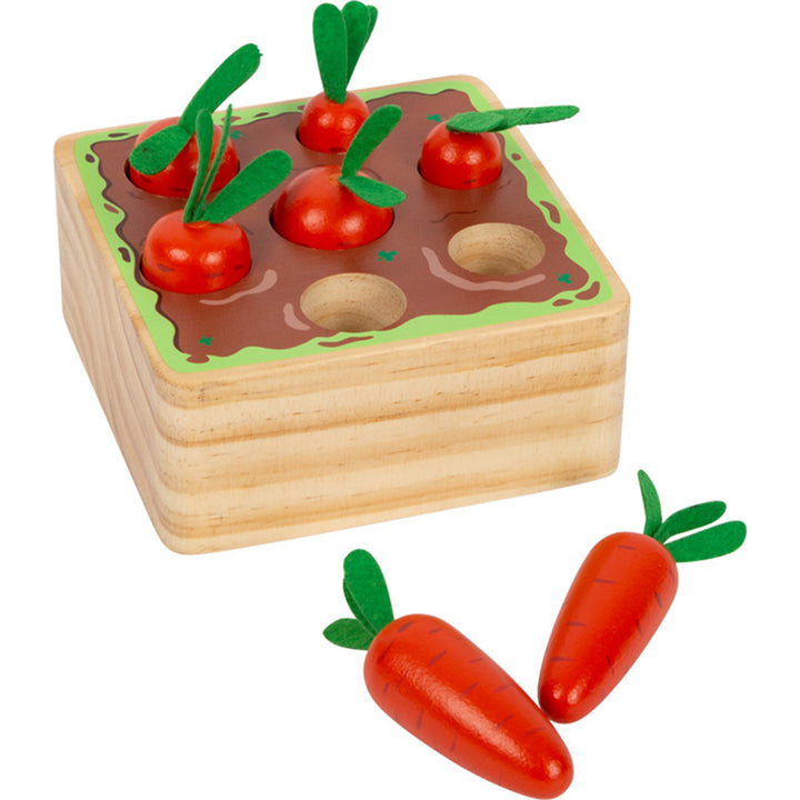 Steckspiel Möhren – Motorikspiel aus Holz ab 1 Jahr