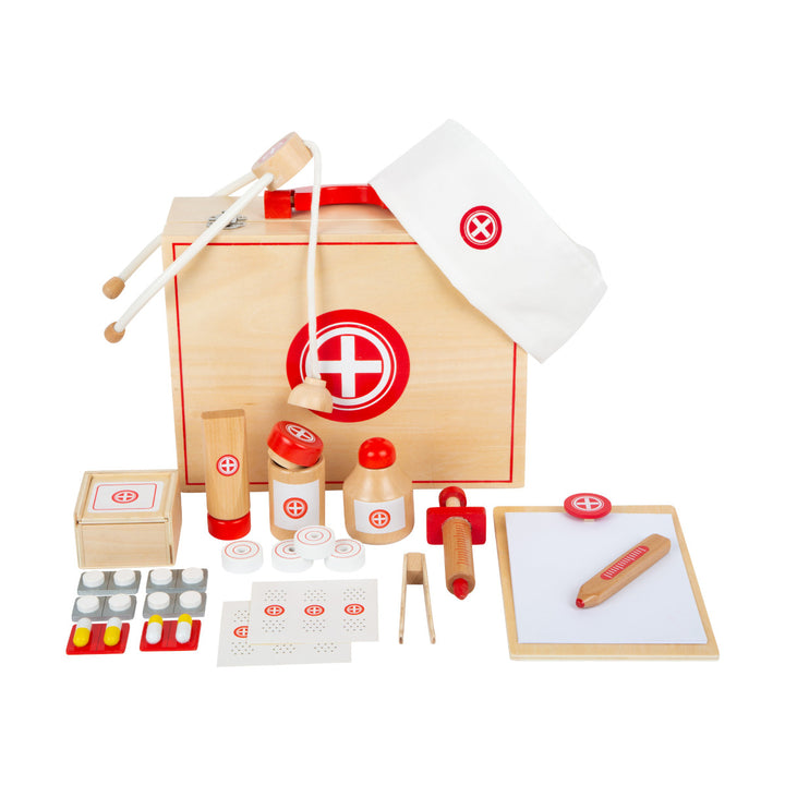 Arztkoffer aus Holz natur