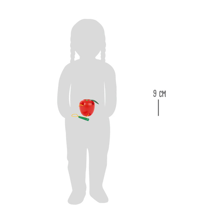Fädelspiel "Apfel und Wurm"
