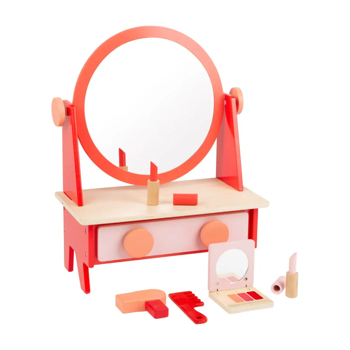 Lonsien Montessori Brettspiel Aus Holz – Geschicklichkeitsspiel Für Kinder Ab 3 Jahren, Fördert Feinmotorik & Logik – Inkl. Kugeln, Würfel, Aufbewahrungstasche
